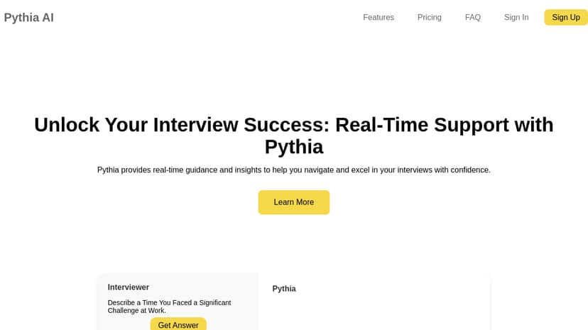 Pythia AI preview