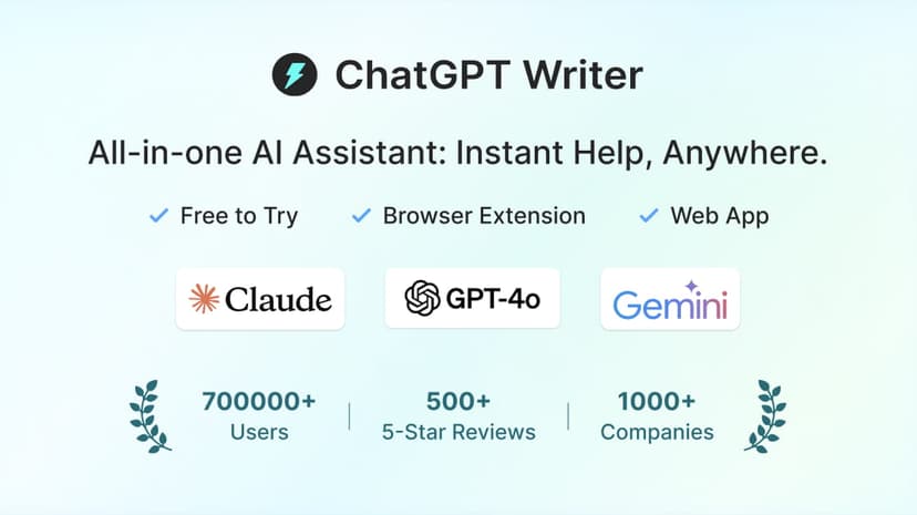 ChatGPT Writer preview