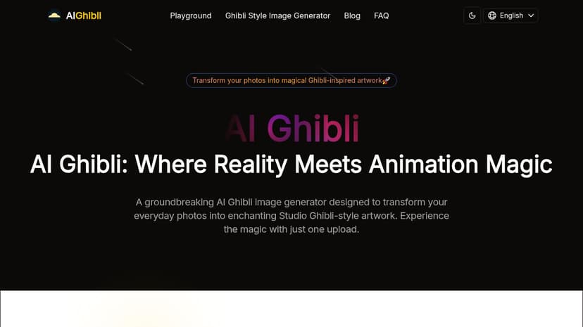 AI Ghibli preview