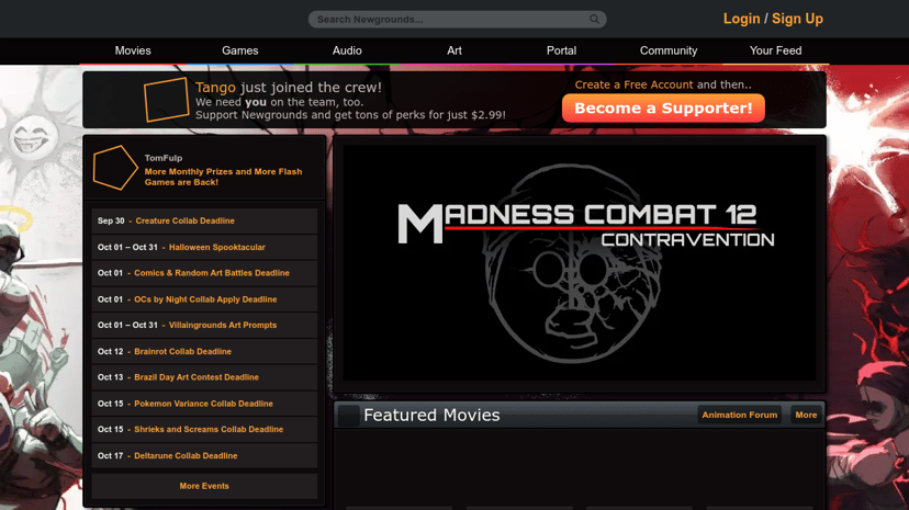 Newgrounds preview