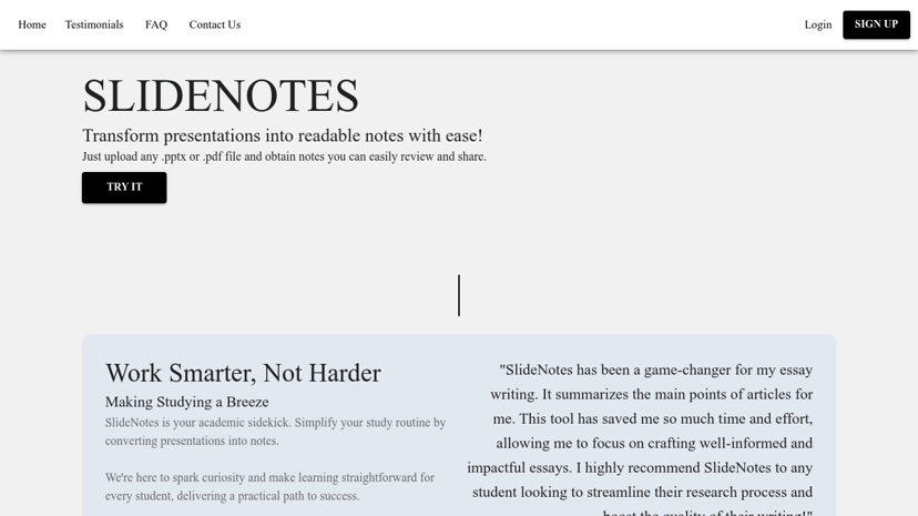 SlideNotes preview
