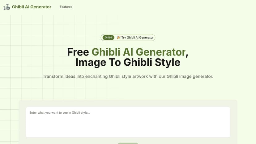 Ghibli AI Generator preview