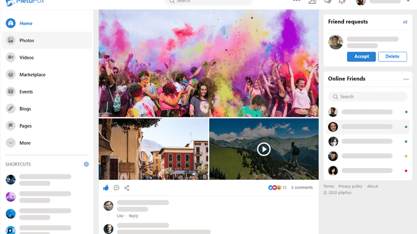 phpFox preview