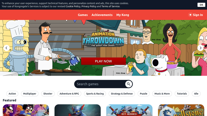Kongregate preview