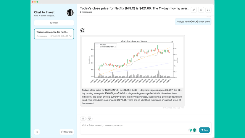 Chat2Invest preview