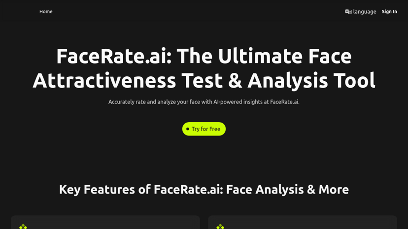 FaceRate.ai preview