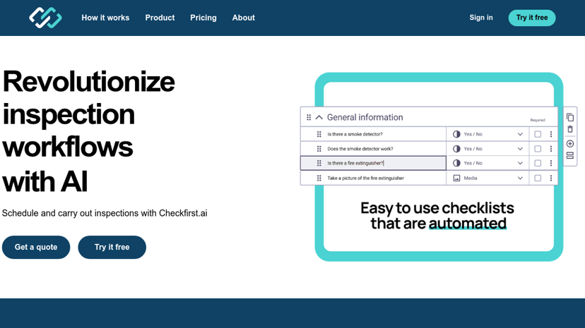 Checkfirst AI preview