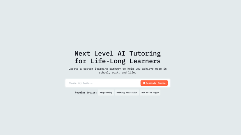 Tutor AI preview