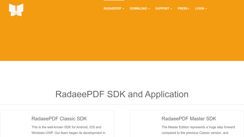 RadaeePDF SDK preview