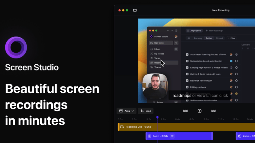 Screen Studio preview
