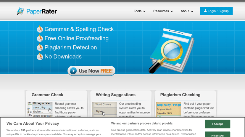 PaperRater preview