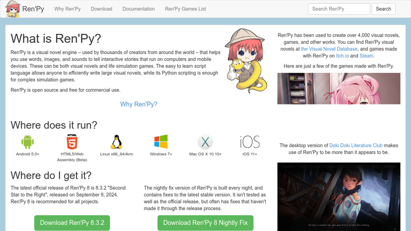 Ren'Py preview