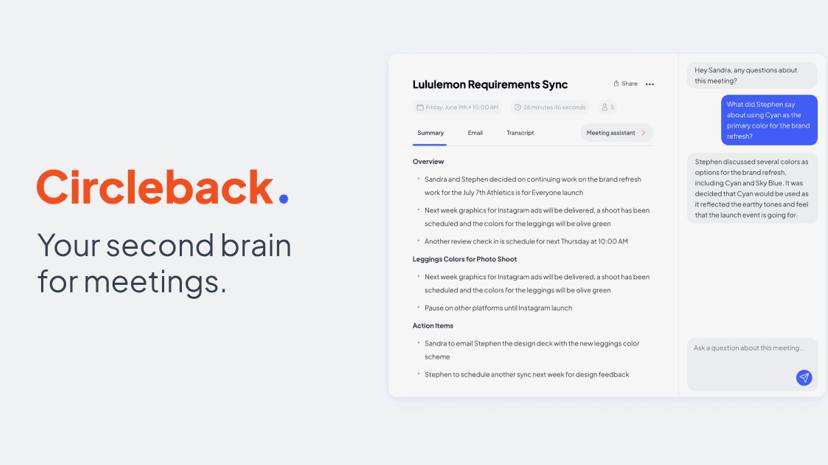 Circleback preview