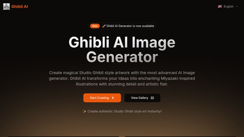 Ghibli AI preview