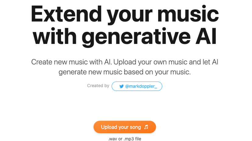 ExtendMusic.AI preview