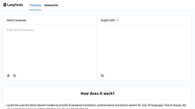 LangTools preview