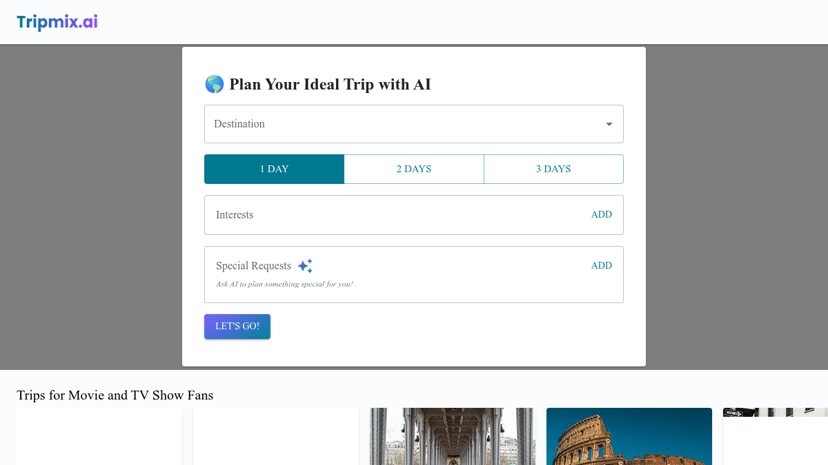Tripmix.ai preview