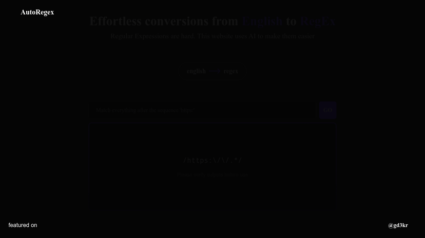 AutoRegex preview