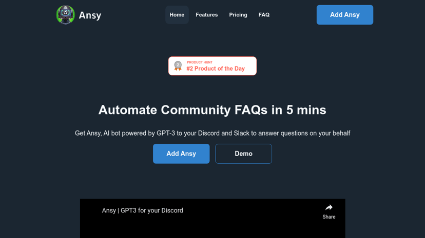Ansy preview