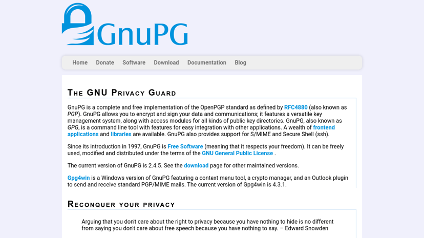 GnuPG preview