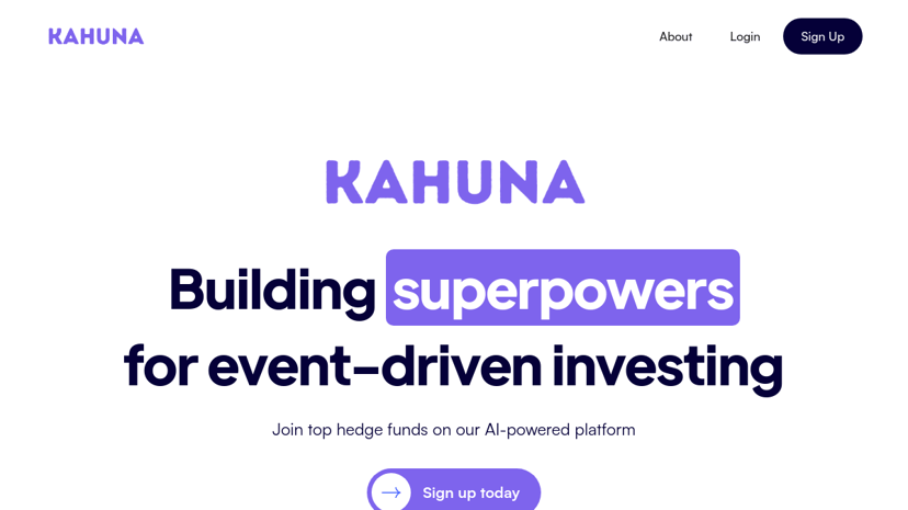 Kahuna preview