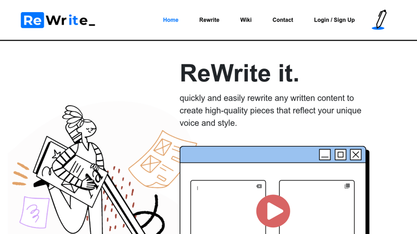 ReWrite It.AI preview