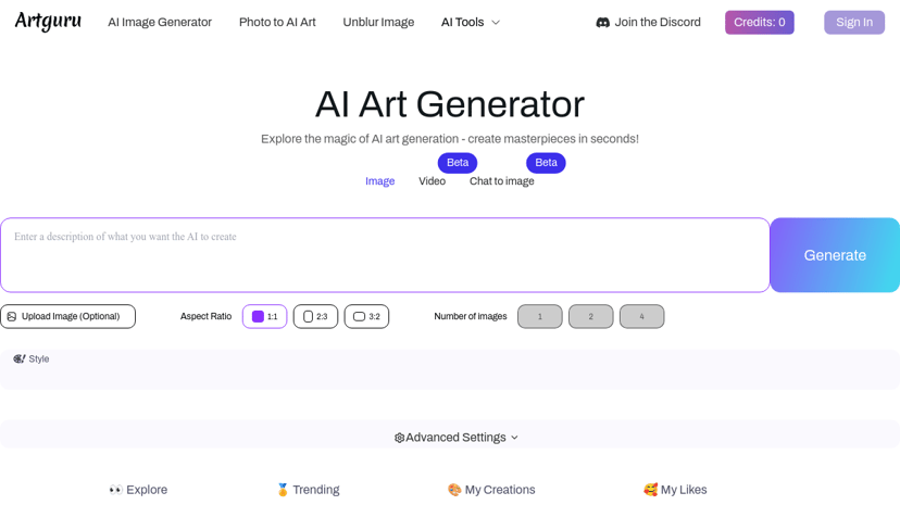 Artguru preview
