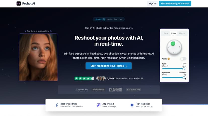 Reshot AI preview