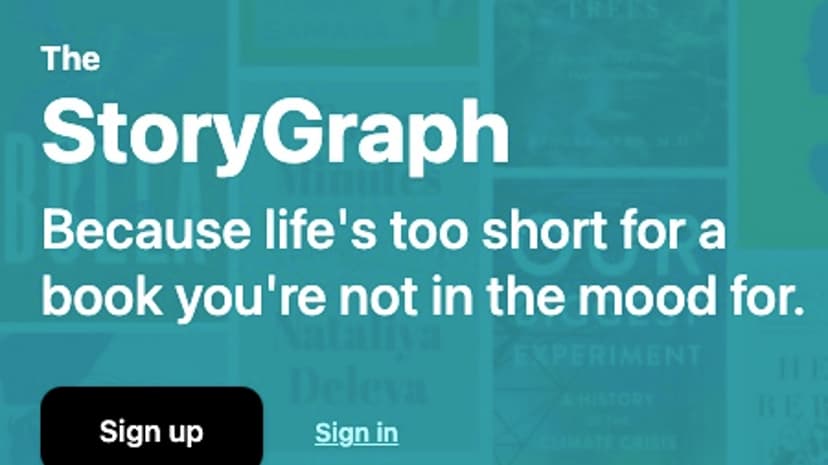 The StoryGraph preview