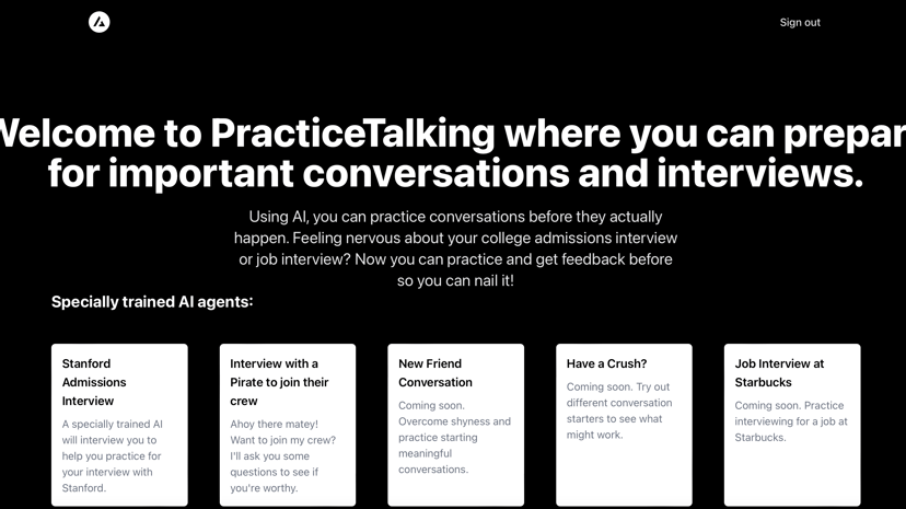 PracticeTalking preview