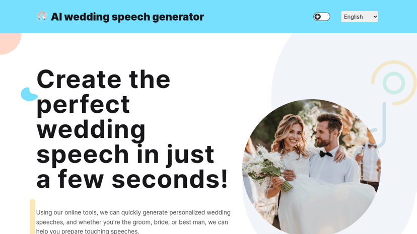 AI Wedding Generator preview