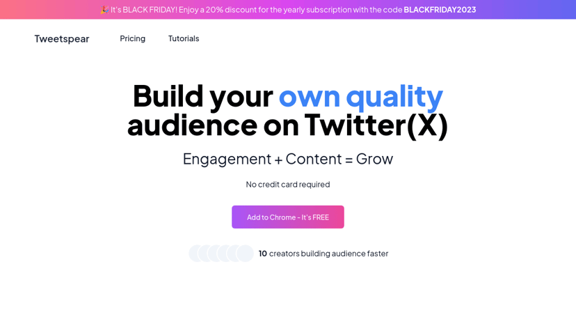 Tweetspear preview