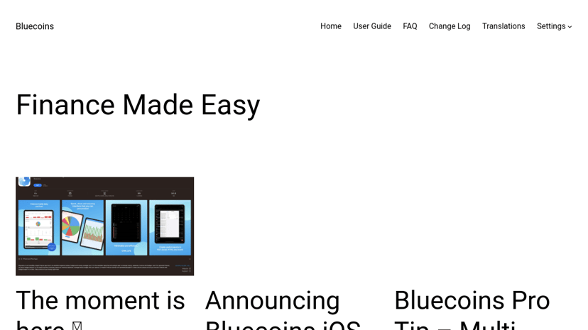 Bluecoins preview